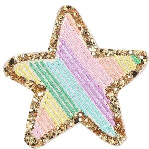 Stoney Clover Lane Multicolor Star Patch with Gold Sequins